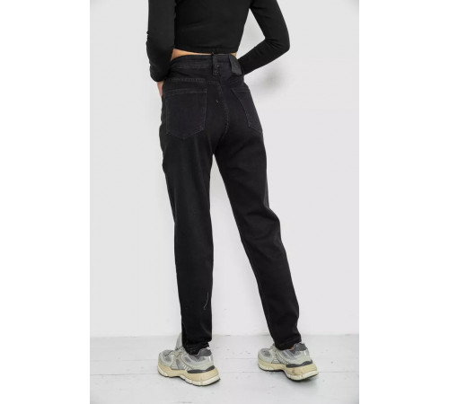 Джинси жіночі стрейч, колір чорний, 244R8562-1