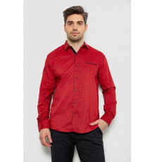 Рубашка мужская с принтом, цвет красный, 214R7166