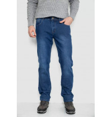 Джинсы мужские на флисе, цвет синий, 254R2409.