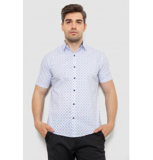 Рубашка мужская с принтом, цвет белый, 214R7330