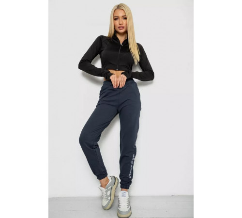 Спортивные брюки женские, цвет темно-синий, 238R57673.