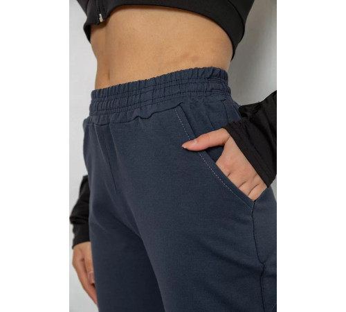 Спортивные брюки женские, цвет темно-синий, 238R57673.