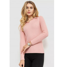 Кофта жіноча однотонна, колір світло-рожевий, 204R018