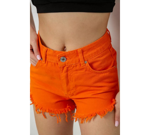 Шорты женские джинсовые, цвет оранжевый, 182R1648S21