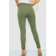 Штани жіночі однотонні, колір темно-оливковий, 244R251