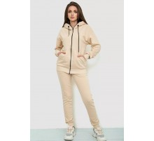Спорт костюм женский двунитка, цвет светло-бежевый, 102R7720
