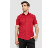 Сорочка чоловіча з принтом, колір бордовий, 214R7339