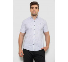 Рубашка мужская с принтом, цвет белый, 214R7340