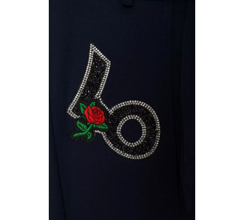 Штани для дівчаток вільного крою, колір синій, 247R3821