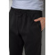 Спортивные брюки мужские на флисе, цвет черный, 244ROP09