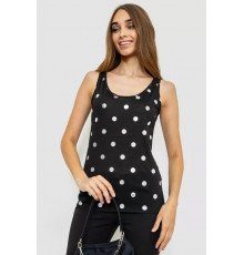 Майка жіноча в горох, колір чорний, 244R256