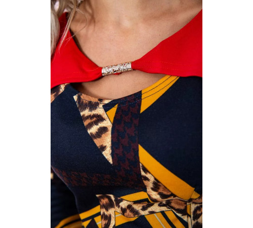 Сукня, колір чорно-червоний, 167R054