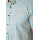 Сорочка чоловіча в клітинку, колір блакитний, 214R825