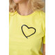 Футболка жіноча з принтом, колір жовтий, 238R557