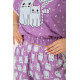 Піжама жіноча з принтом, колір фіолетовий, 243R15236