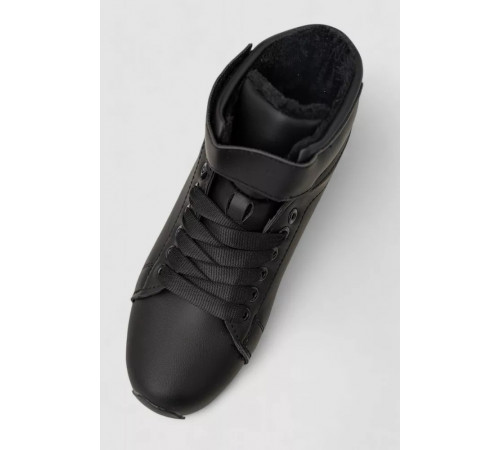 Черевики зимові жіночі на хутрі, колір чорно-білий, 248RXM25