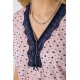 Женская пижама с принтом, цвет розовый, 243R6997