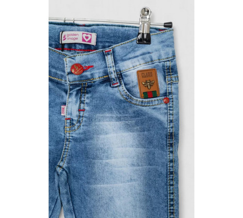 Джинсы детские для мальчиков, цвет темно-голубой, 247R1822.