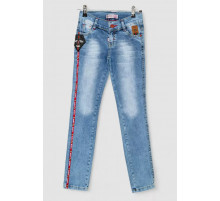 Джинсы детские для мальчиков, цвет темно-голубой, 247R1822.