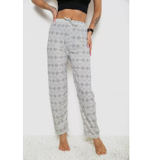 Штани жіночі домашні, колір молочно-сірий, 238R58220-1