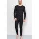 Термобелье мужское на флисе, цвет черный, 247R003