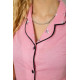 Жіноча піжама з принтом, колір рожевий, 243R7058