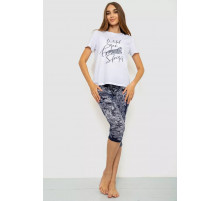 Піжама жіноча, колір біло-синій, 219RF-10051