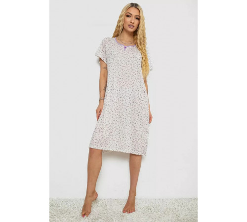 Ночная рубашка, цвет бело-сиреневый, 238R58367.