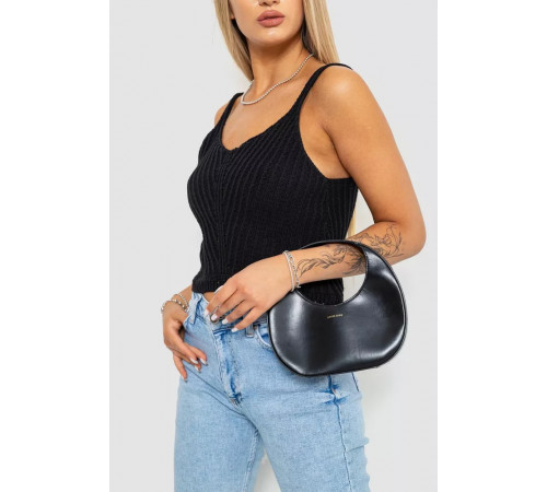 Топ жіночий в'язаний, колір чорний, 244R287