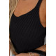 Топ жіночий в'язаний, колір чорний, 244R287
