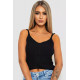 Топ жіночий в'язаний, колір чорний, 244R287