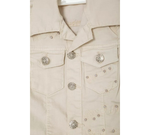 Жилетка дитяча для дівчаток, колір бежевий, 247R10029