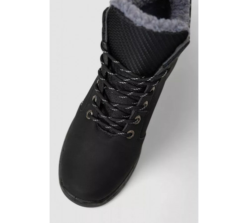 Ботинки мужские на меху, черный, 244R1067