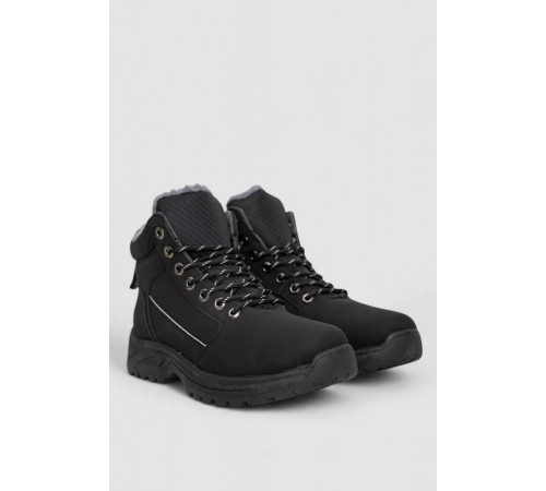 Ботинки мужские на меху, черный, 244R1067