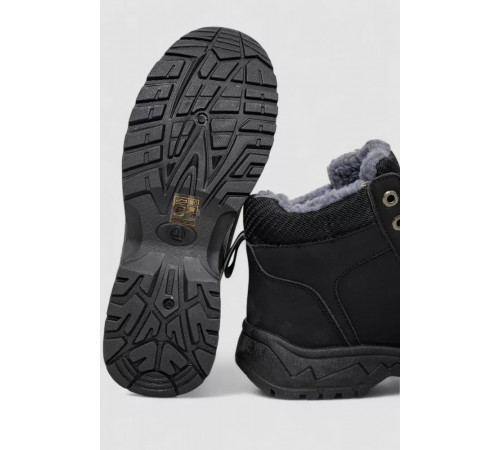 Ботинки мужские на меху, черный, 244R1067
