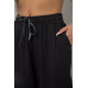 Штани жіночі катонові, колір чорний, 244RLE-071