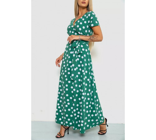 Сарафан у горох, колір оливковий, 241R154