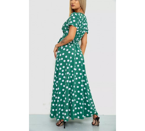 Сарафан у горох, колір оливковий, 241R154