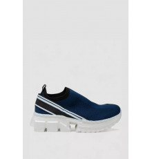 Сліпони чоловічі з тканини, колір синій, 248RT8059