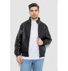 Куртка мужская кожаная, цвет черный, 244R717