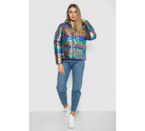 Куртка жіноча демісезонна плащівка, колір бузковий, 243R2022-4