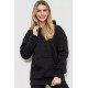 Худі жіноча тринитка на флісі, колір чорний, 102R364