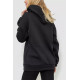 Худі жіноча тринитка на флісі, колір чорний, 102R364