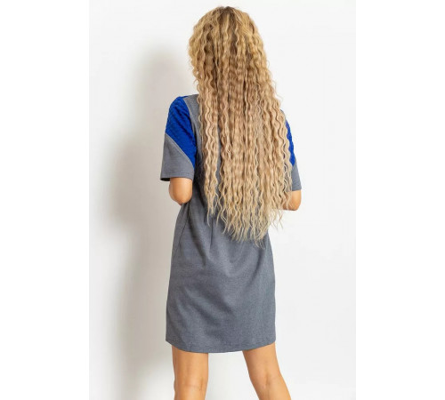 Платье, цвет серо-синий, 167R791