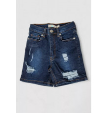 Шорты подростковые джинсовые для девочки, цвет темно-синий, 247R923-5