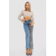Джинси жіночі розкльошені, колір сіро-синій, 247R904