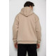 Кофта мужская на флисе с капюшоном, цвет светло-бежевый, 238R58698.
