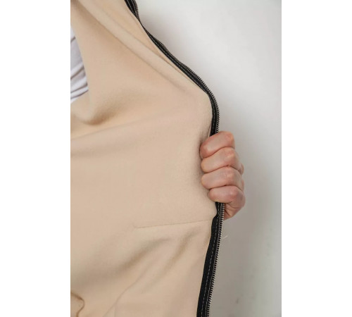 Кофта мужская на флисе с капюшоном, цвет светло-бежевый, 238R58698.