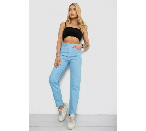 Джинси жіночі Mom's, колір блакитний, 182R1042 Джинси жіночі Mom's, колір блакитний, 182R1042