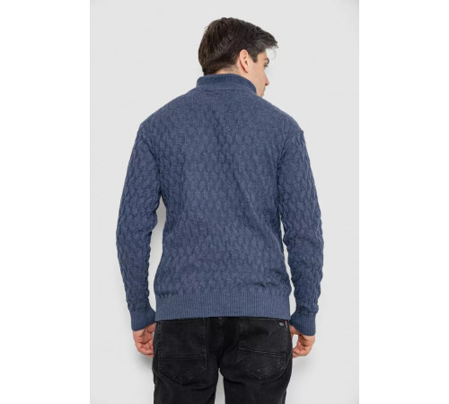 Свитер мужской однотонный, цвет джинс, 161R905